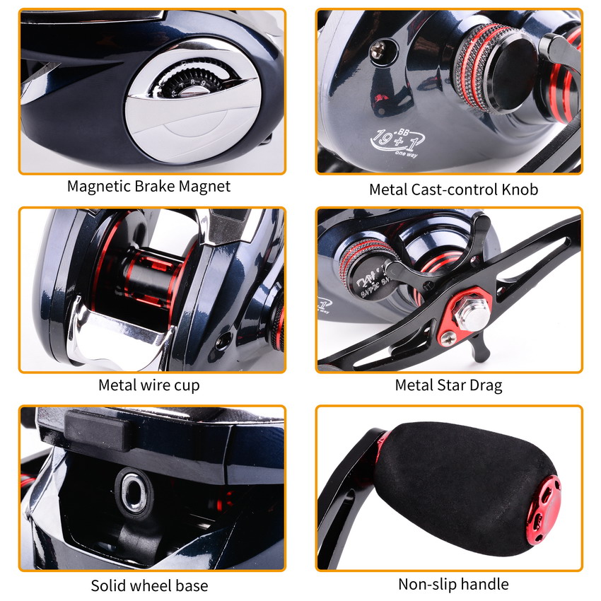 8.0:1 19+1BB Fishing Reel Left - Freshwater Line recension och pris