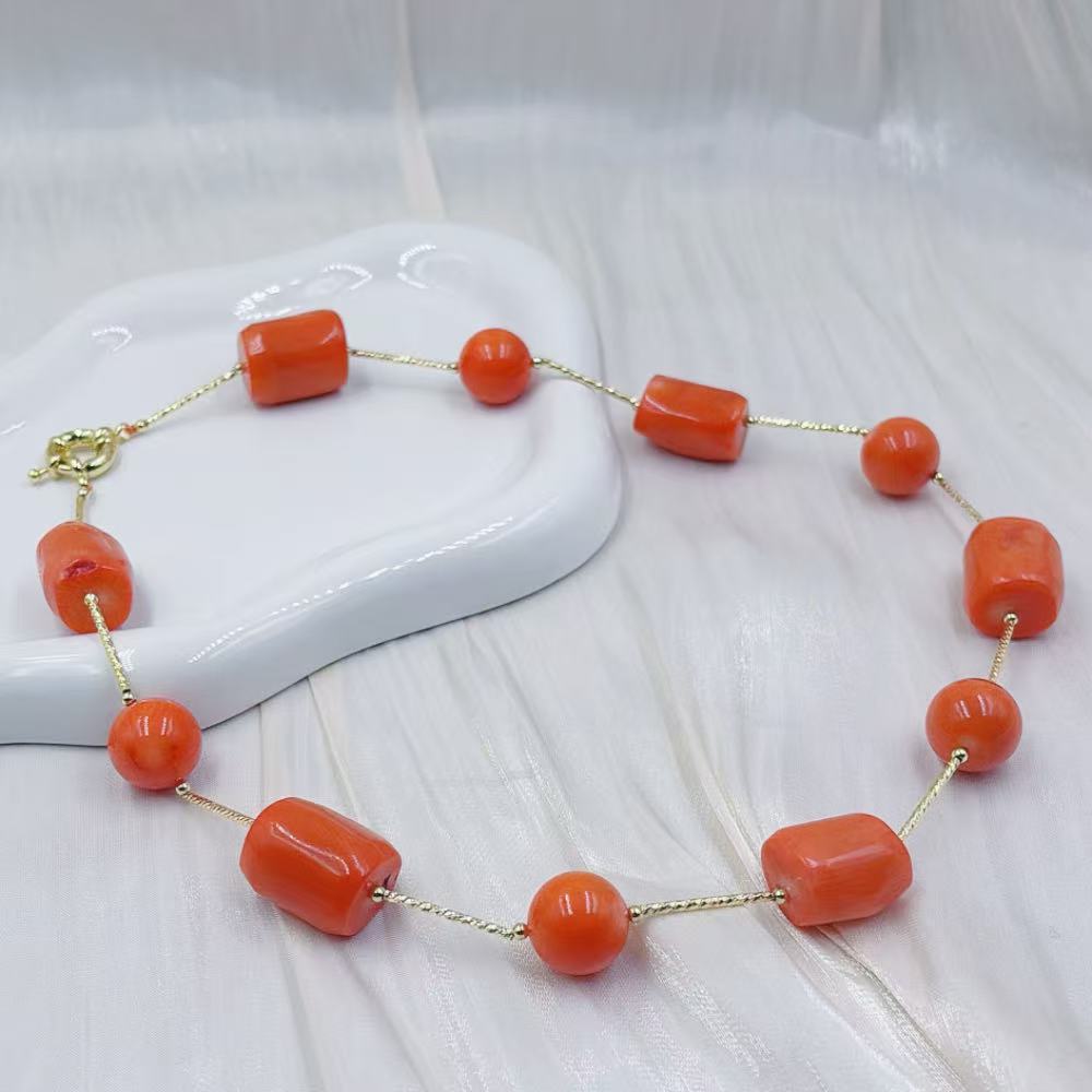12-16mm Orange Women Vintage   - Freshwater Line recension och pris