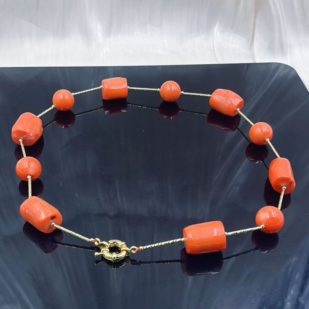 12-16mm Orange Women Vintage   - Freshwater Line recension och pris